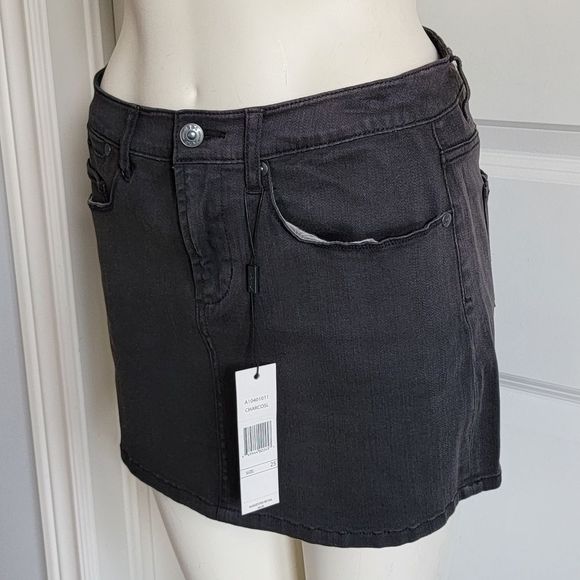 NWT A.B.S By Allen Schwartz Denim Mini Skirt - Picture 1 of 14